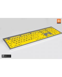 LargePrint Black on Yellow - Mac ALBA Keyboard