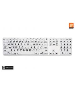 LargePrint Black on White - Before 2017 Wired Keyboard Cover