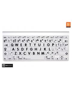 LargePrint Black on White - Before 2016 MacBook Pro Keyboard Cover