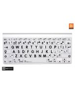 LargePrint Black on White - Before 2016 MacBook Pro Keyboard Cover