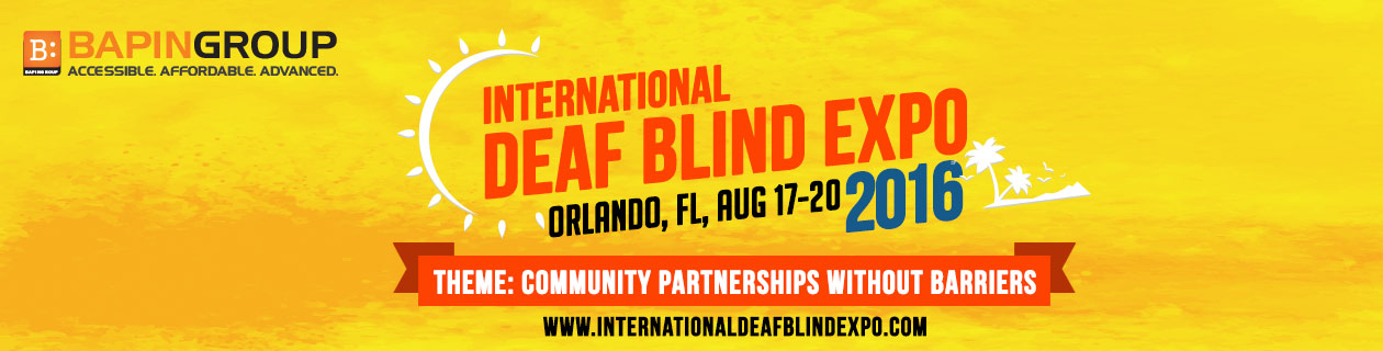 International Deaf Blind Expo Banner